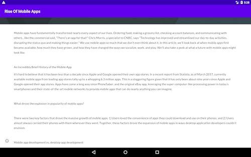 Our review of 'Rise of Mobile Apps': Updated Insights for users
